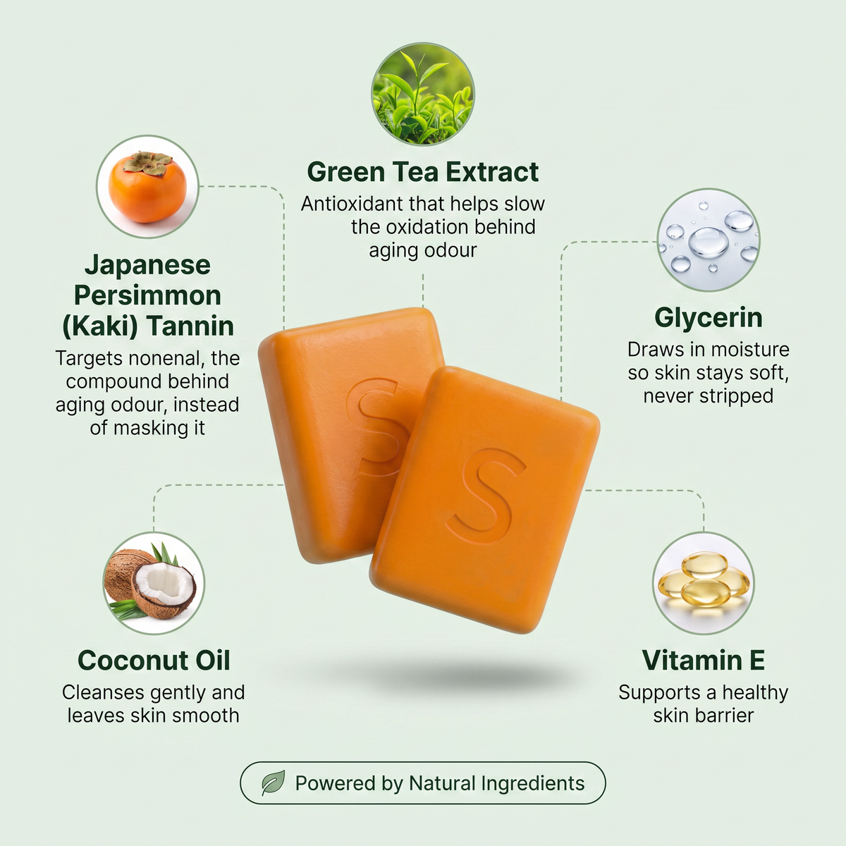 Deodorising Persimmon Soap